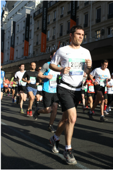 Julian Monfort au Marathon de Paris